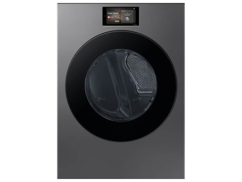 7.6 cu. ft. Bespoke AI Ultra Capacity Front Load Gas Dryer with AI Home and AI OptiDry+ in Dark Steel