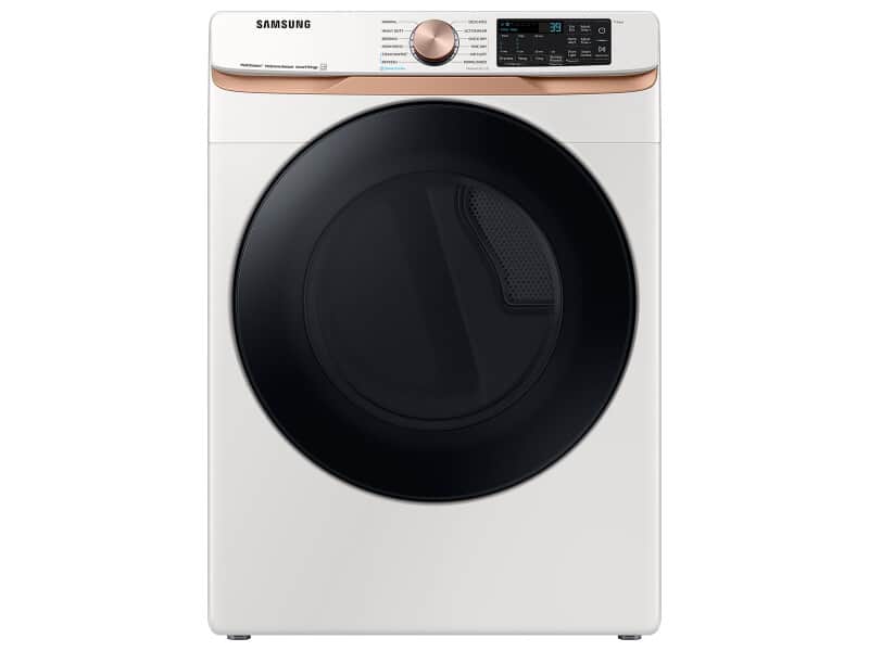 7.5 cu. ft. Smart Electric Dryer with Steam Sanitize+ and Sensor Dry in Ivory