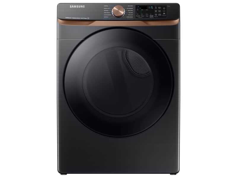 7.5 cu. ft. Smart Gas Dryer with Steam Sanitize+ and Sensor Dry in Brushed Black