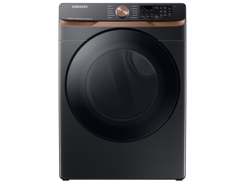 7.5 cu. ft. Smart Gas Dryer with Steam Sanitize+ and Sensor Dry in Brushed Black