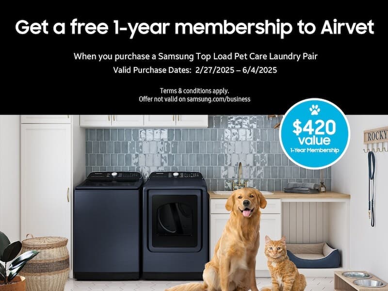 7.4 cu. ft. Smart Gas Dryer with Pet Care Dry and Steam Sanitize+ in White