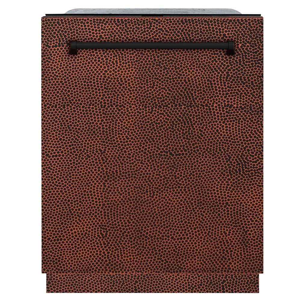 24 In. Monument Series 3rd Rack Top Touch Control Dishwasher With Hand-hammered Copper Panel, 45dba