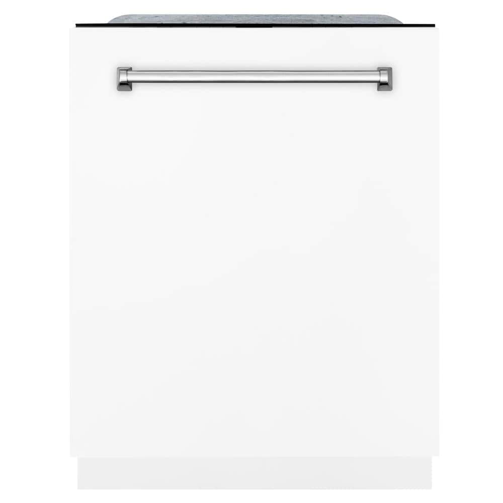 24 In. Monument Series 3rd Rack Top Touch Control Dishwasher With White Matte Panel, 45dba