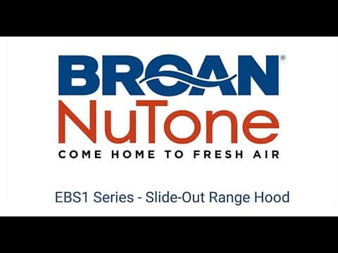 Elite 36inch Slideout Range Hood, 400 Max Blower CFM,