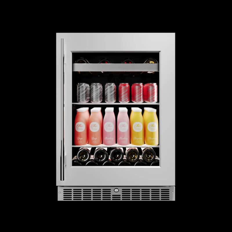 Cellara By 24 In., 7 Bottle And 115 Can Single Zone Wine And Beverage Cooler