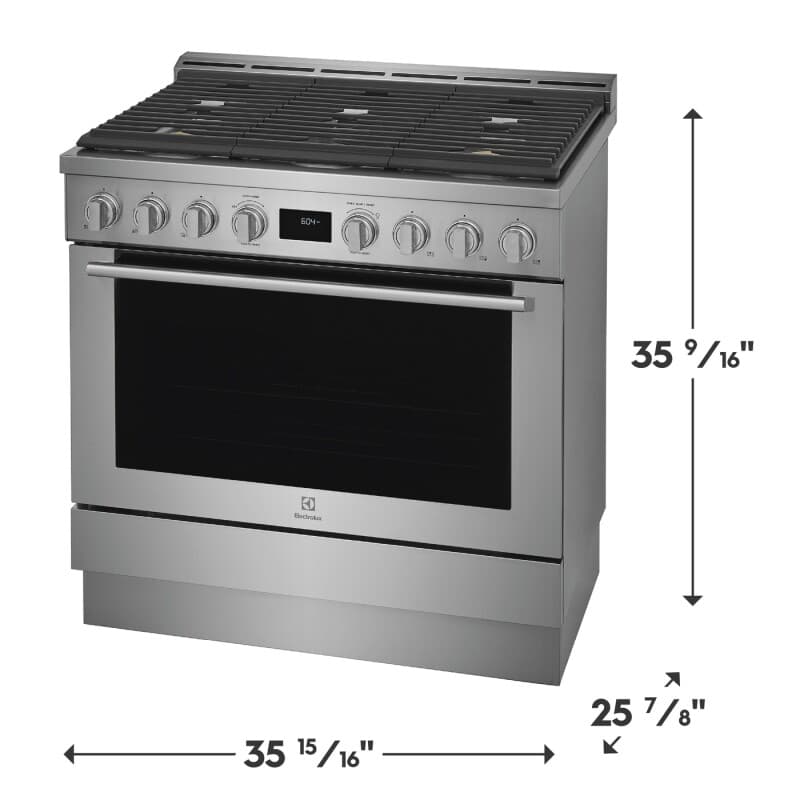 36" Front Control Freestanding Gas Range