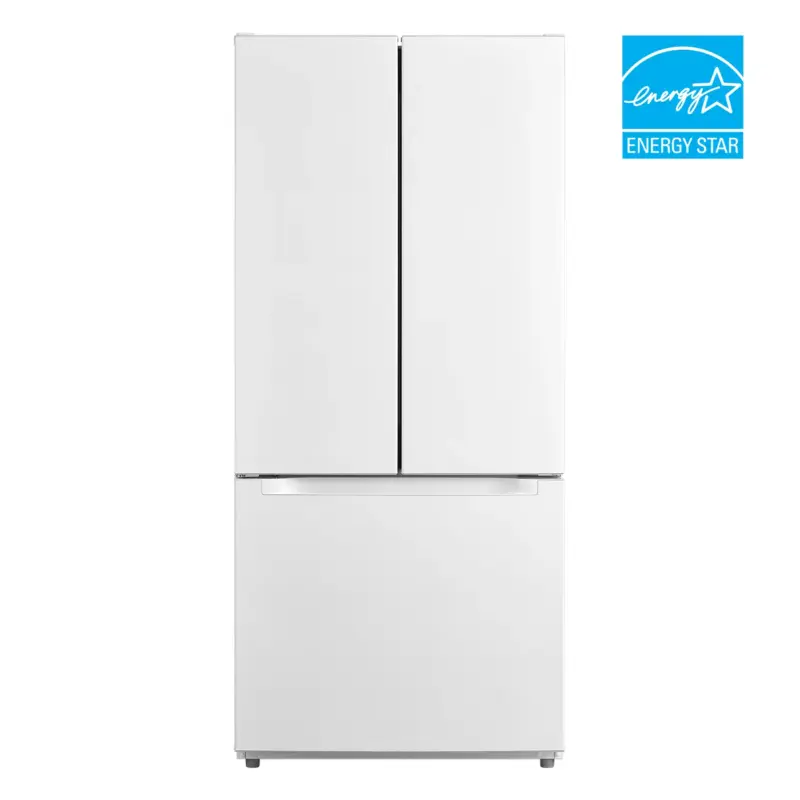 Element Appliance 18.4 CF French Door, Glass Shelves, E-STAR, 30" Wide