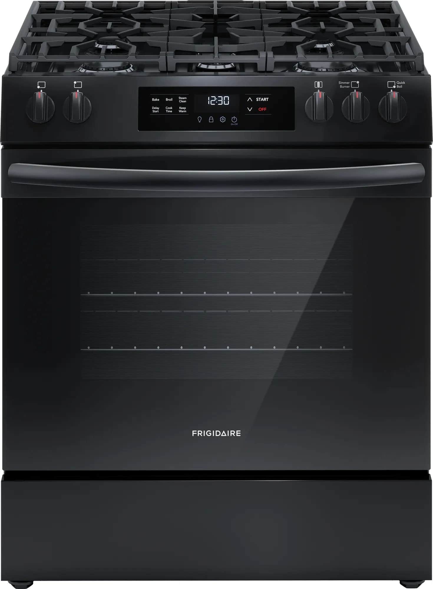30" Gas Range with Steam Clean