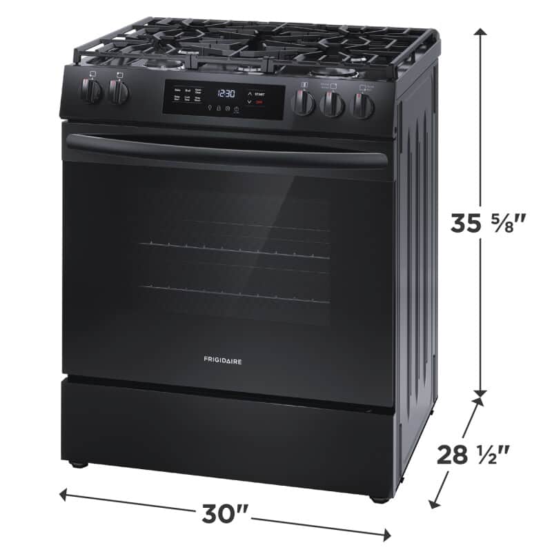 30" Gas Range with Steam Clean