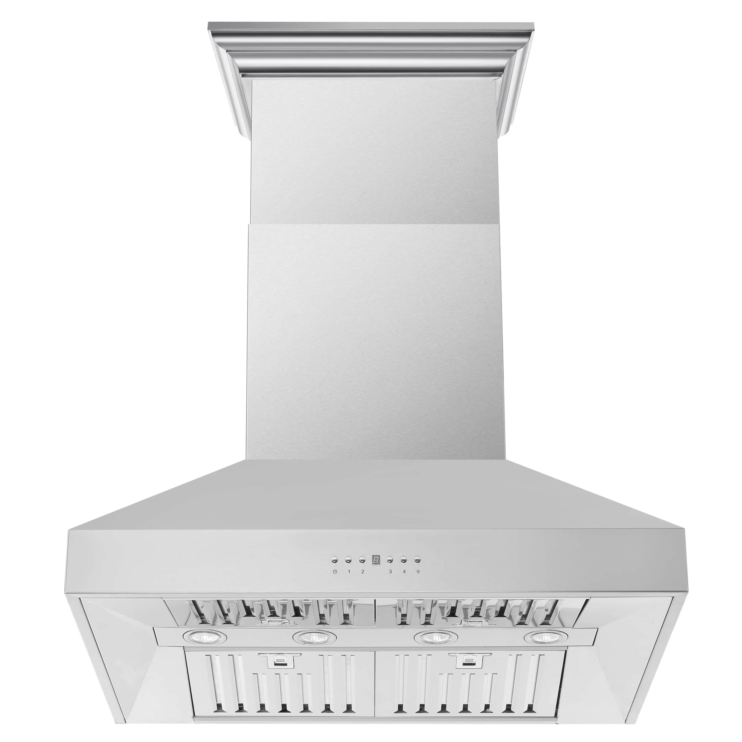 Orvieto 36-Inch Wall Mount Range Hood, LED Lighting, Heavy Duty, Stainless Steel