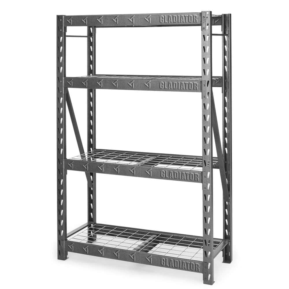 48" Wide Heavy Duty Rack with Four 18" Deep Shelves