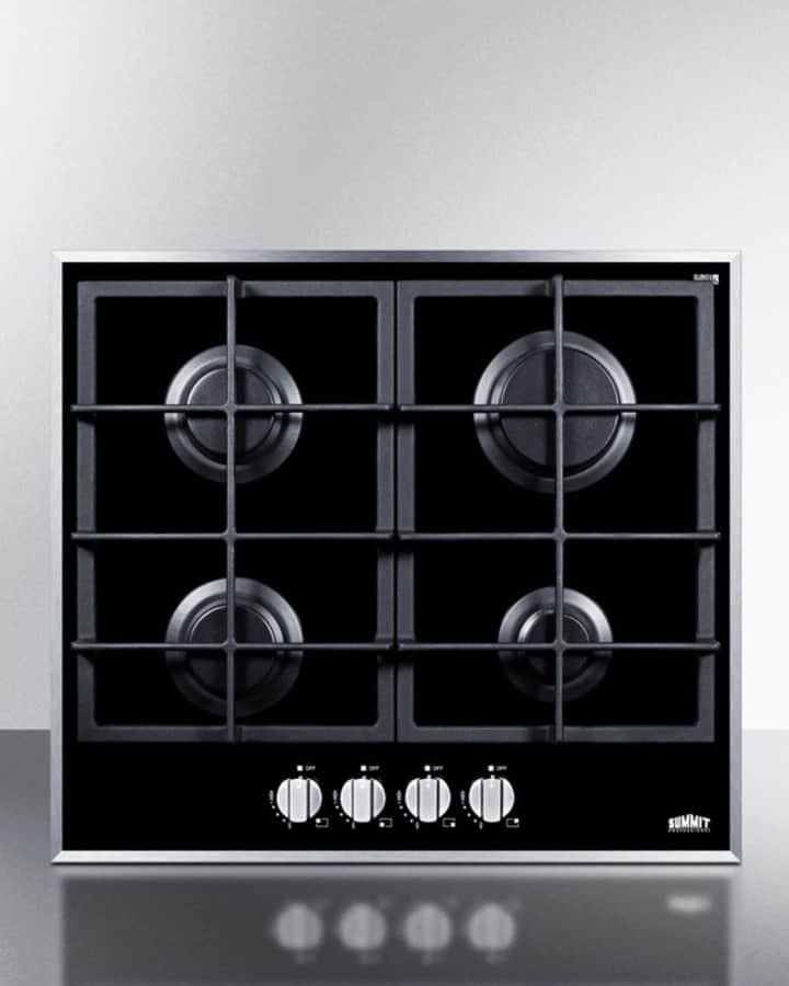 24" Wide 4-Burner Gas Cooktop