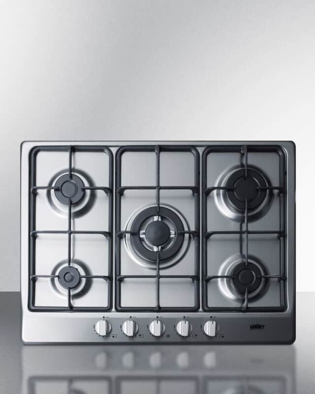 27" Wide 5-Burner Gas Cooktop