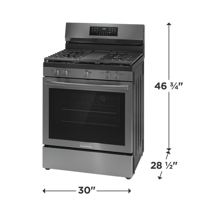 30" Gas Range with No Preheat + Air Fry