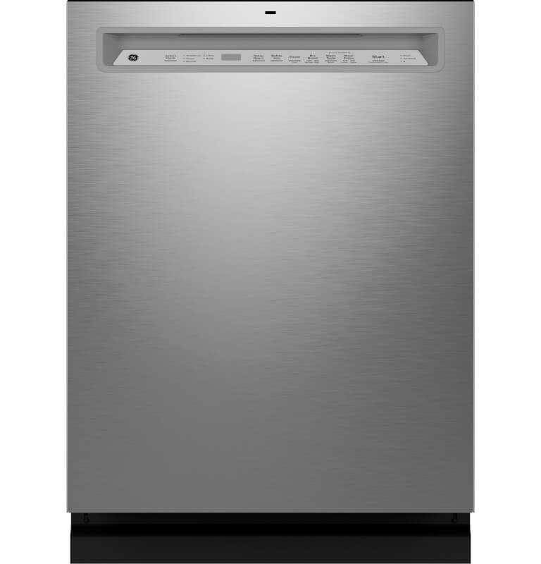 Fingerprint Resistant Front Control with Stainless Steel Interior Dishwasher with Sanitize Cycle