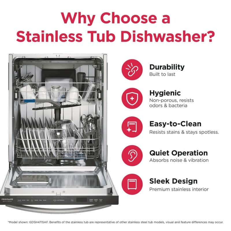 24" Stainless Steel Tub Dishwasher with CleanBoost™