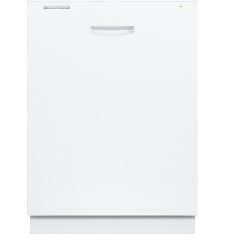 Stainless Interior Dishwasher with Hidden Controls and Recessed Handle