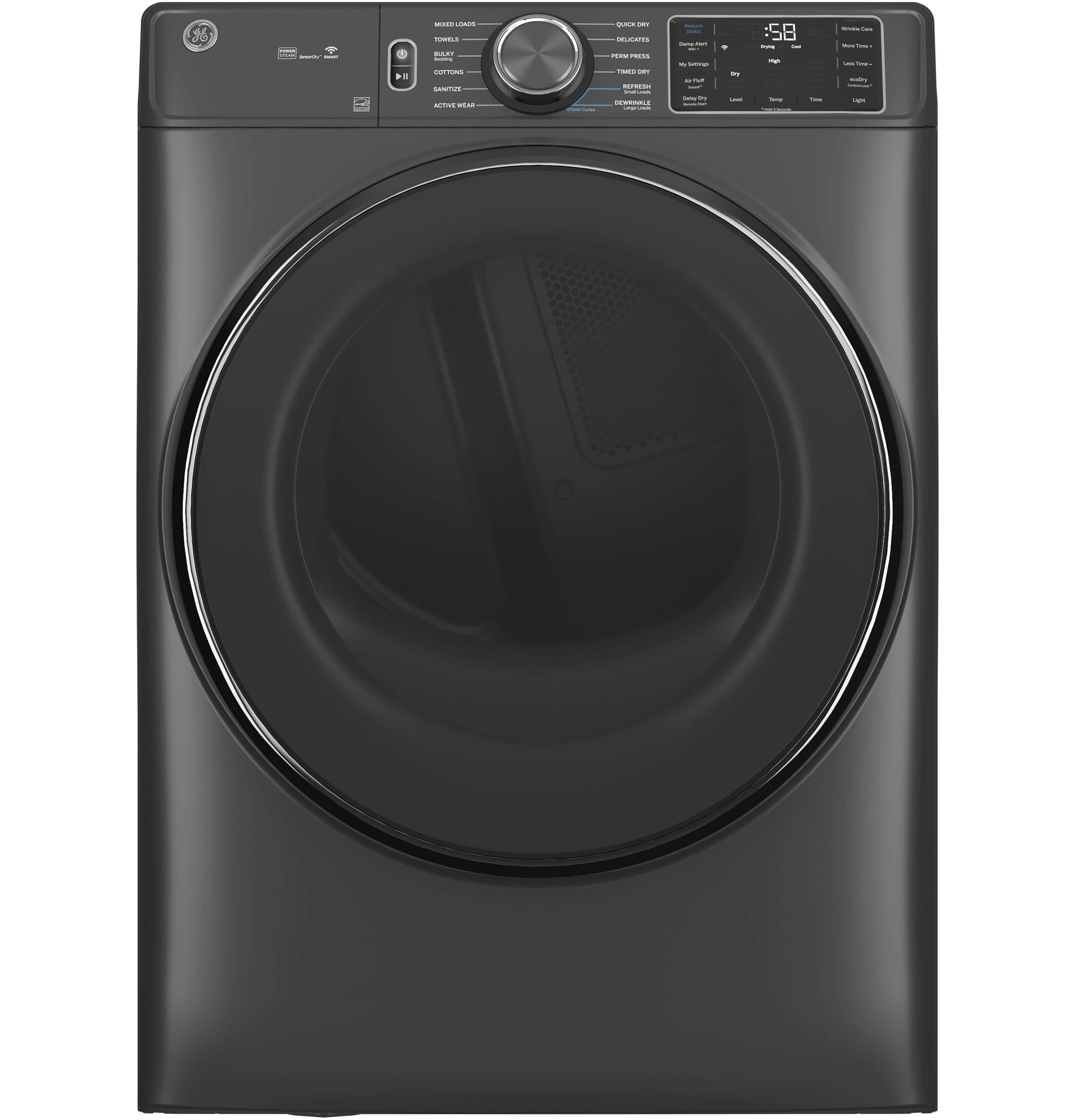 7.8 cu. ft. Capacity Smart Front Load Gas Dryer with Steam and Sanitize Cycle