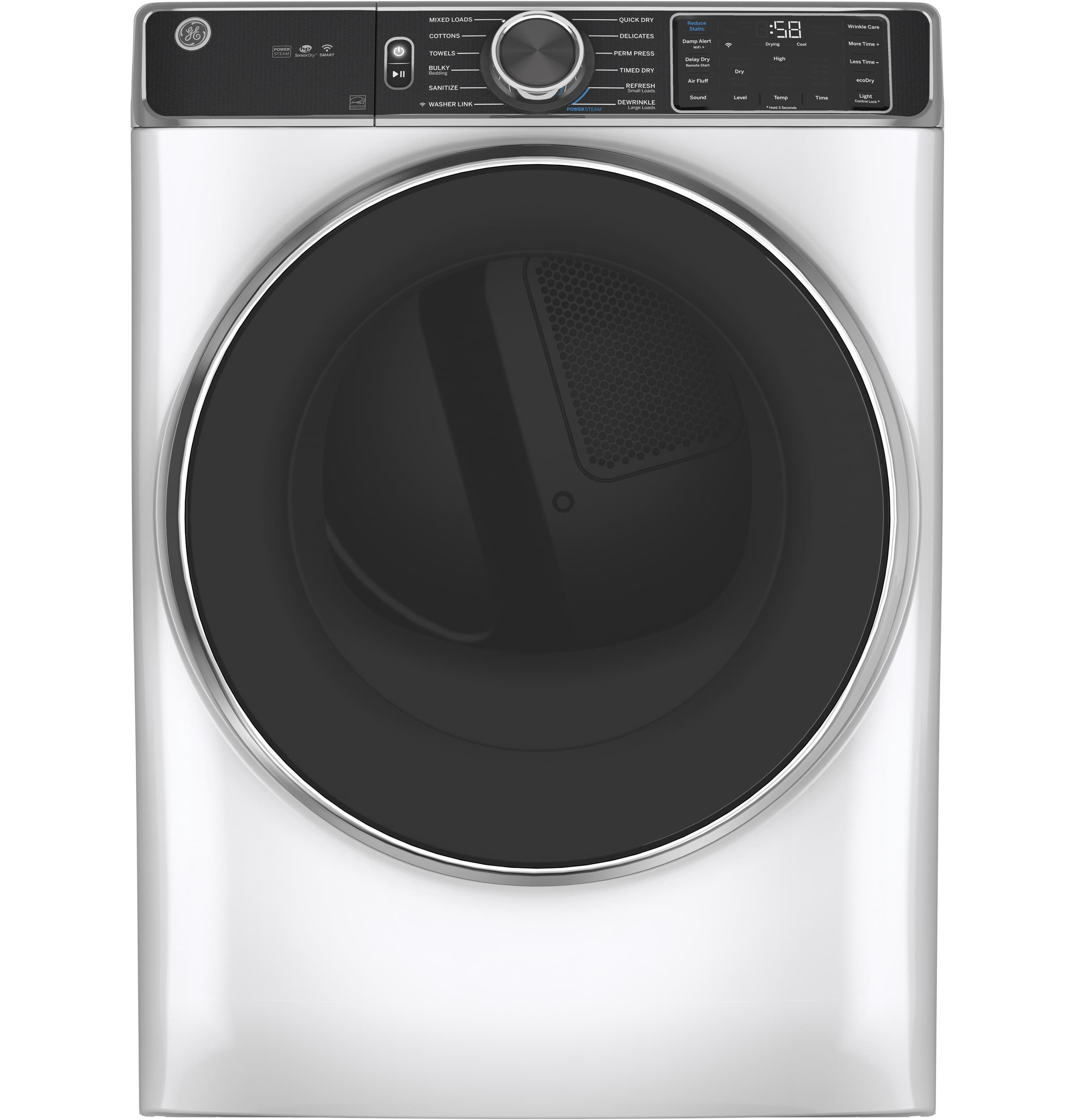 7.8 cu. ft. Capacity Smart Front Load Gas Dryer with Steam and Sanitize Cycle