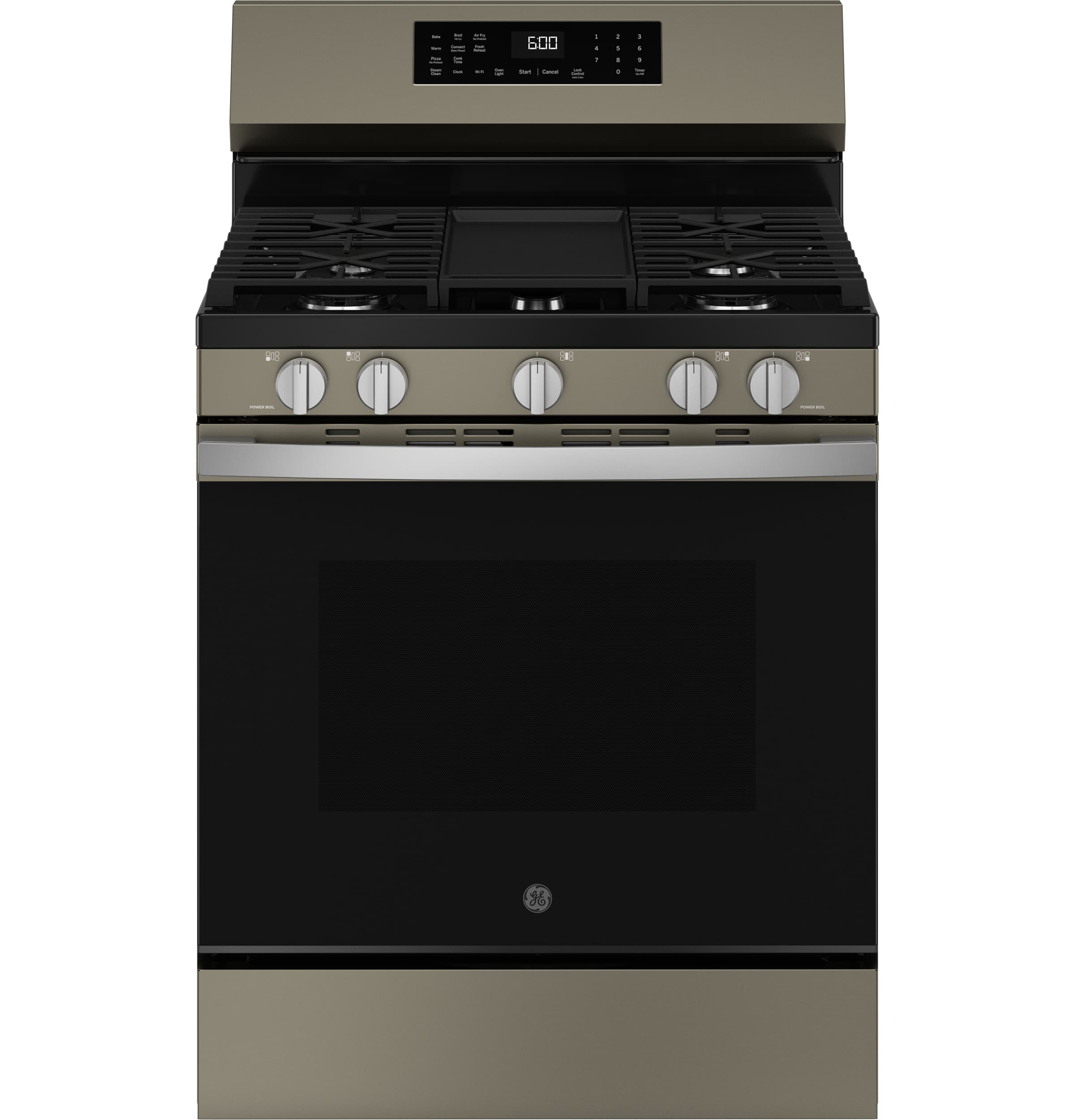Ge® 30" Free-standing Gas Convection Range With No Preheat Air Fry And Easywash™ Oven Tray