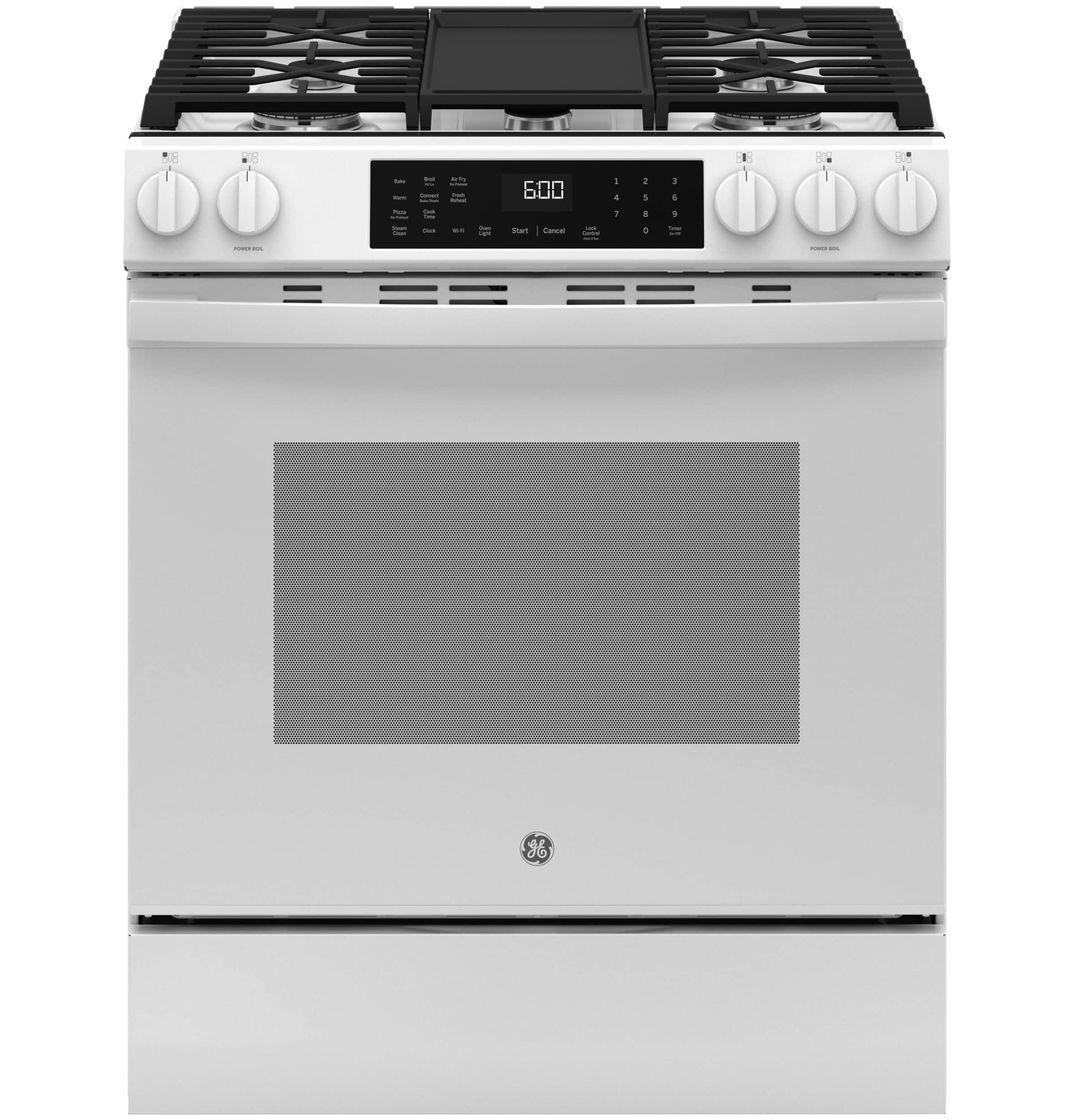 30" Slide-In Front-Control Convection Gas Range with No Preheat Air Fry and EasyWash Oven Tray