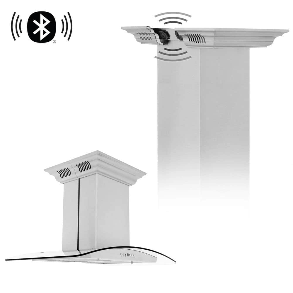 30 in. CrownSound™ Ducted Vent Island Mount Range Hood