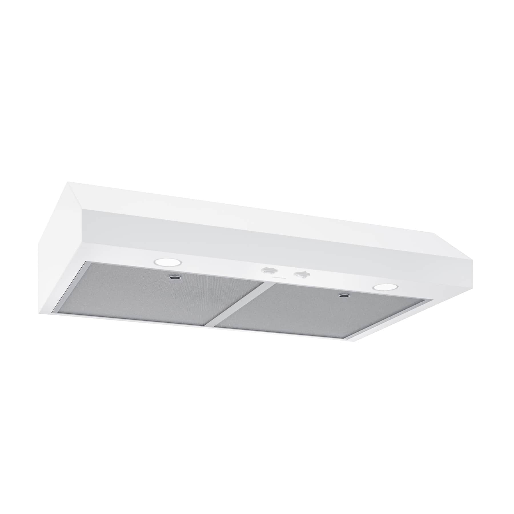 30Inch Under Cabinet Range Hood, ENERGY STAR, 350 Max Blower CFM, White