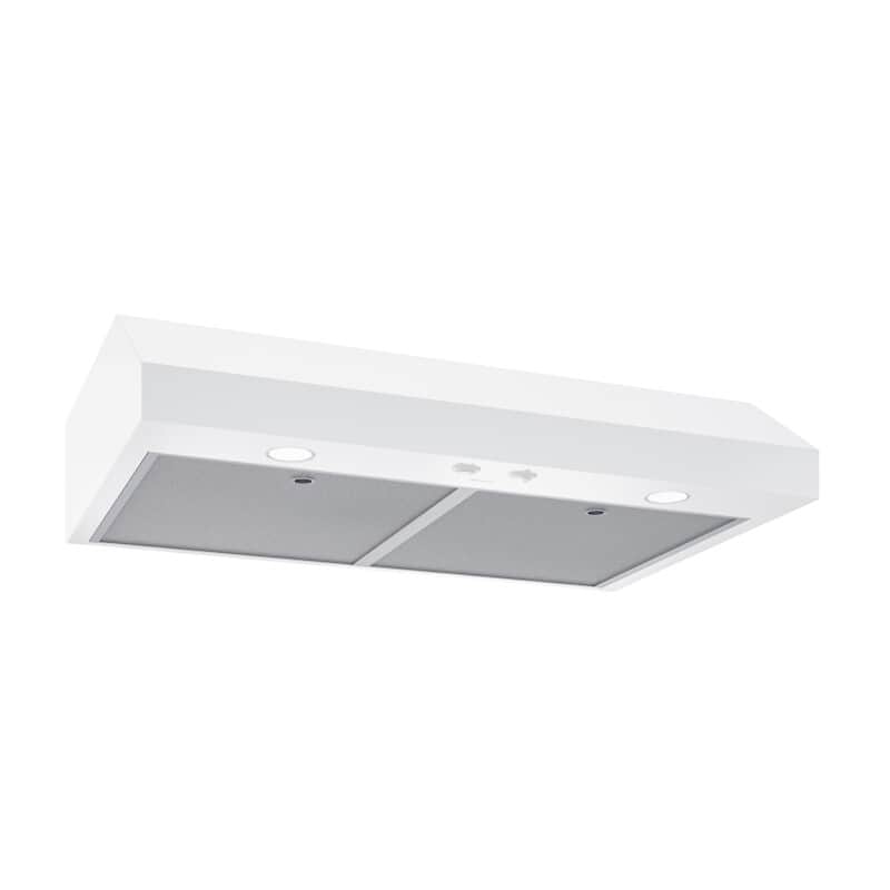 Glacier 36Inch 350 MAX Blower CFM 1.5 Sones White Range Hood