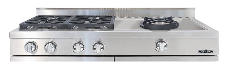 48″ Rangetop 4 Burners / Sealed Power Wok NG
