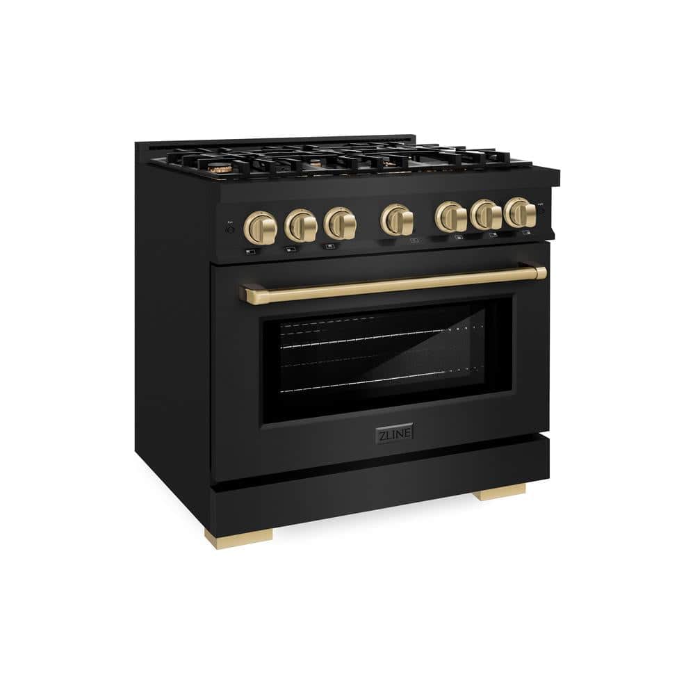 Autograph Edition 36 in. 5.2 cu. ft. Select Gas Range with 6 Burner Cooktop and Convection Gas Oven