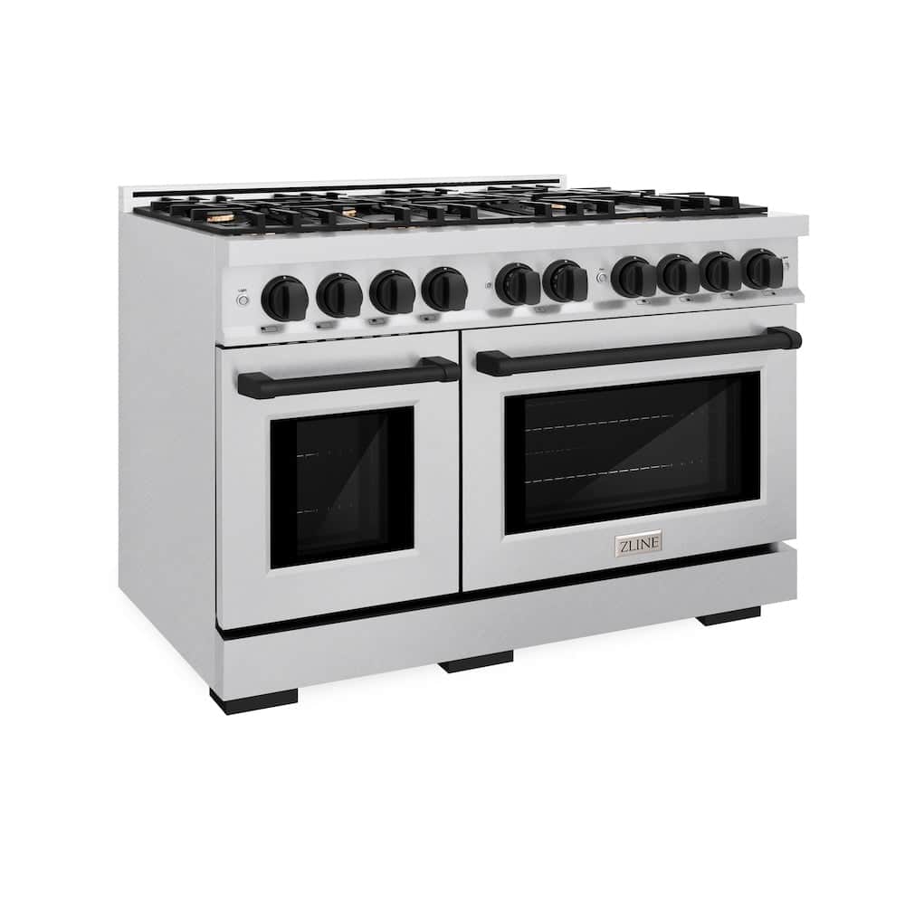 Autograph Edition 48 in. 6.7 cu. ft. Select Double Oven Gas Range with 8 Burner Cooktop