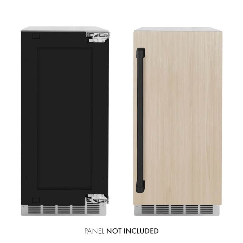 Autograph Edition 15 In. Touchstone Clear Cube Ice Maker With Drain Pump And Panel Ready Door With Matte Black Handle