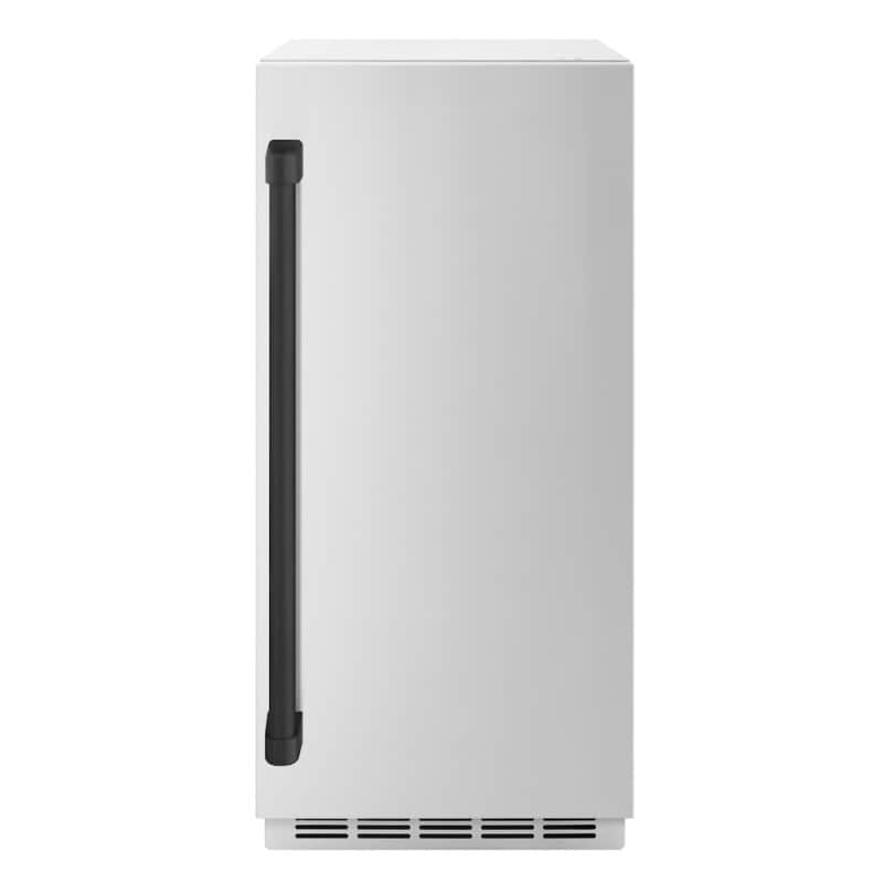Autograph Edition 15 In. Touchstone Gourmet Ice Maker With Drain Pump And Solid Stainless Steel Door With Matte Black Handle