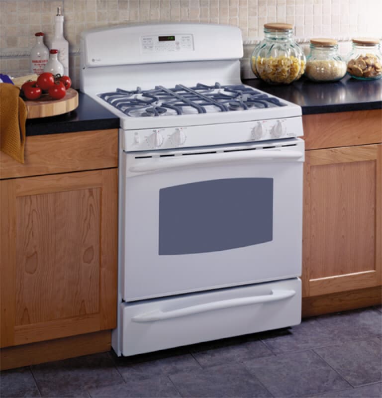Free-Standing Self-Clean Gas Range with Warming Drawer