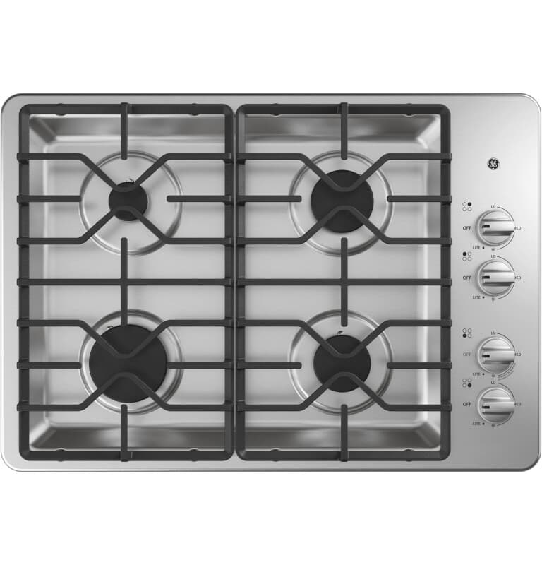 30" Built-In Gas Cooktop with Dishwasher-Safe Grates