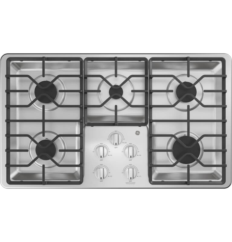 36" Built-In Gas Cooktop with Dishwasher-Safe Grates