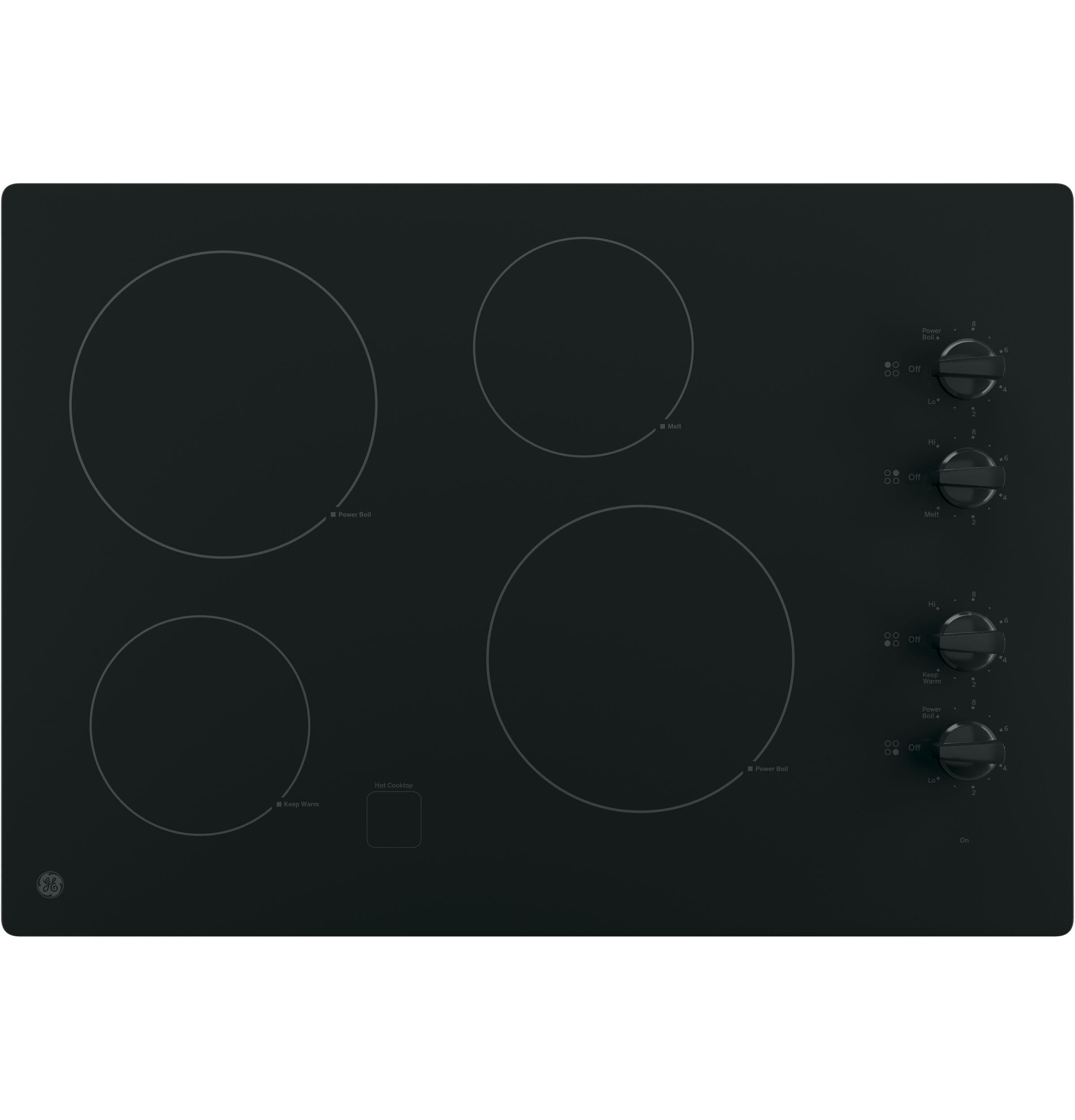 30" Built-In Knob Control Electric Cooktop