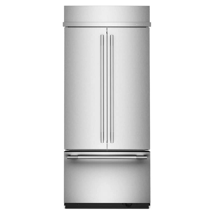 20.8 Cu. Ft. 36" Built-in French Door Bottom Mount Refrigerator With Platinum Interior