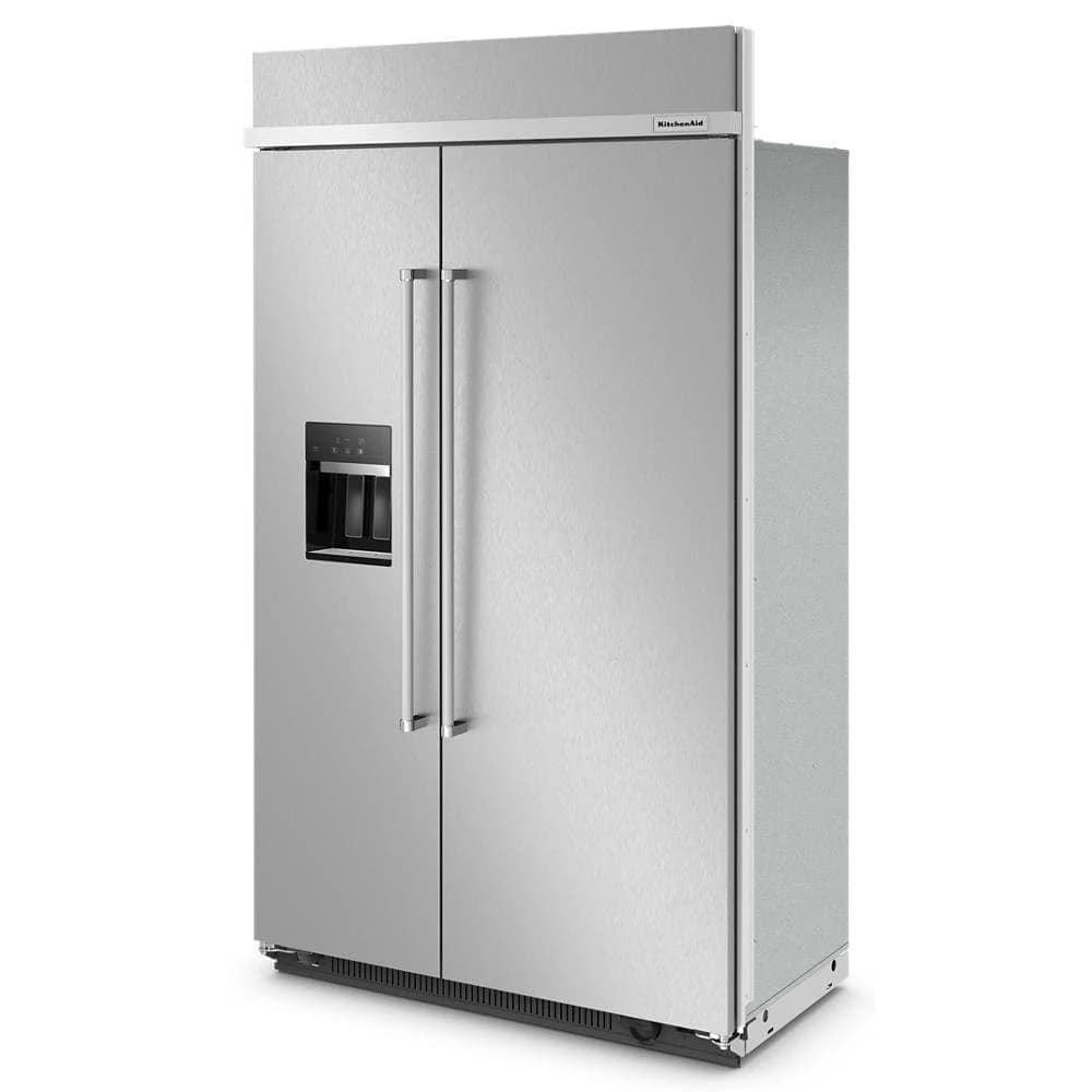 29.4 Cu. Ft. 48" Built-In Side-by-Side Refrigerator with Ice and Water Dispenser