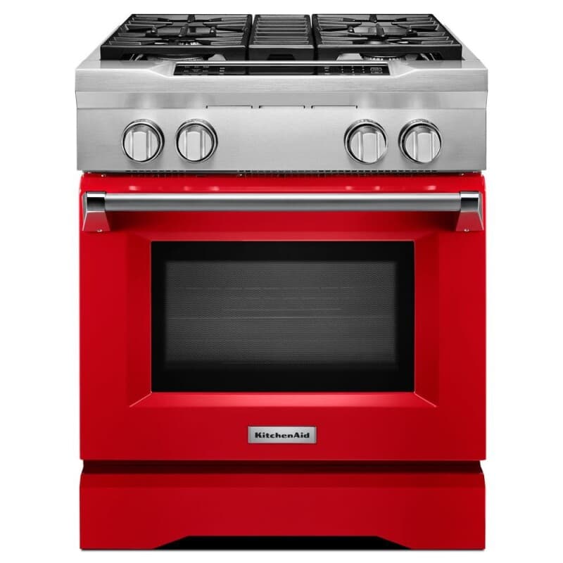 30'' 4-Burner Dual Fuel Freestanding Range, Commercial-Style