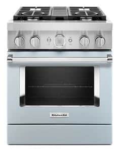 KitchenAid® 30'' Smart Commercial-Style Dual Fuel Range with 4 Burners