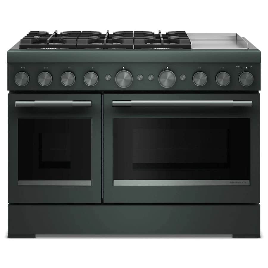 48-Inch 6 Burner Commercial-Style Dual Fuel Range with Griddle