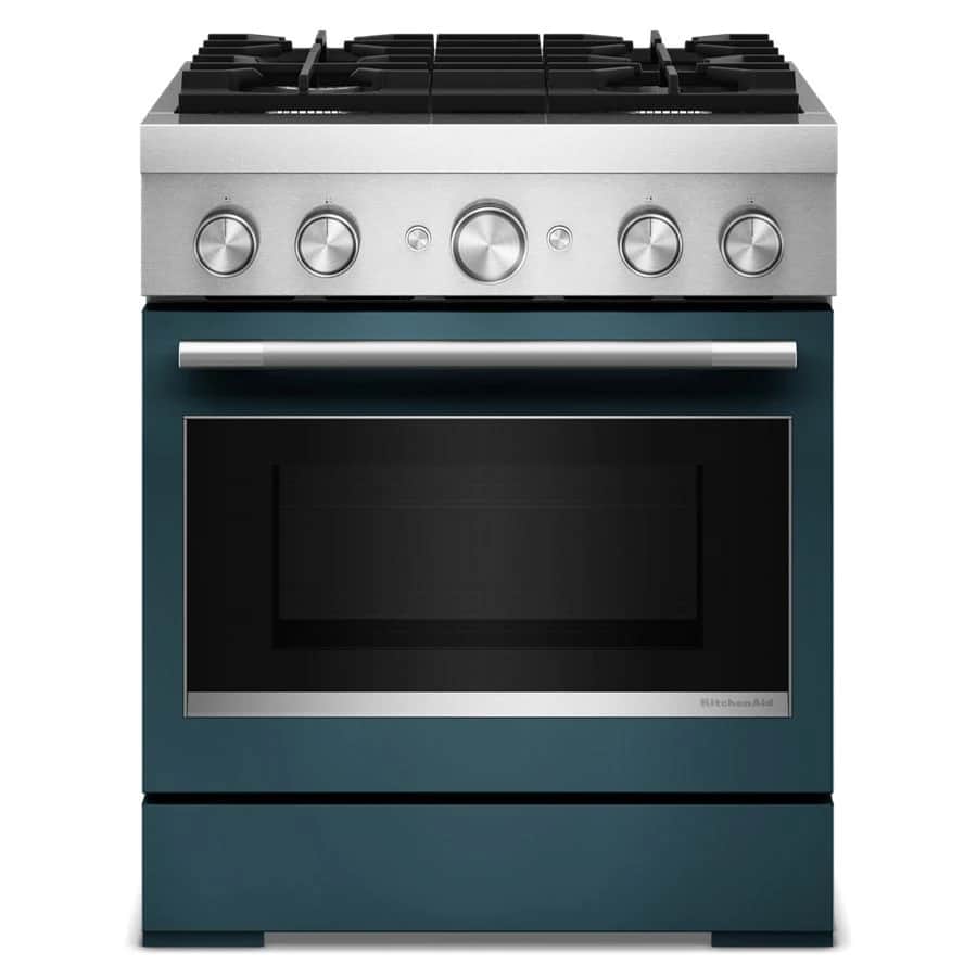30-Inch 4 Burner Commercial-Style Dual Fuel Range with No Preheat Air Fry Mode
