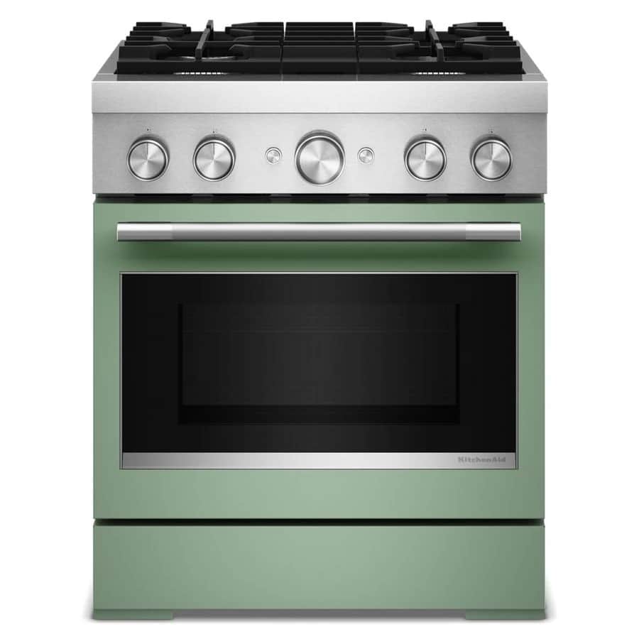 30-Inch 4 Burner Commercial-Style Dual Fuel Range with No Preheat Air Fry Mode