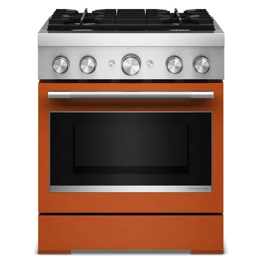 30-Inch 4 Burner Commercial-Style Dual Fuel Range with No Preheat Air Fry Mode