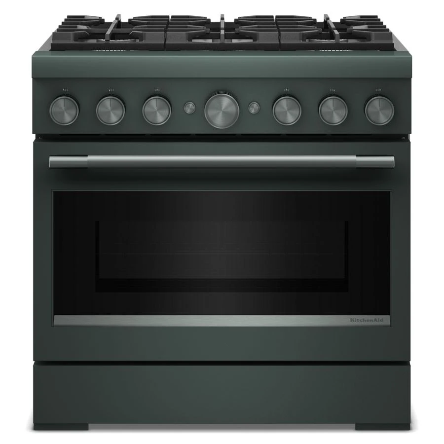 36-Inch 6 Burner Commercial-Style Dual Fuel Range with No Preheat Air Fry Mode