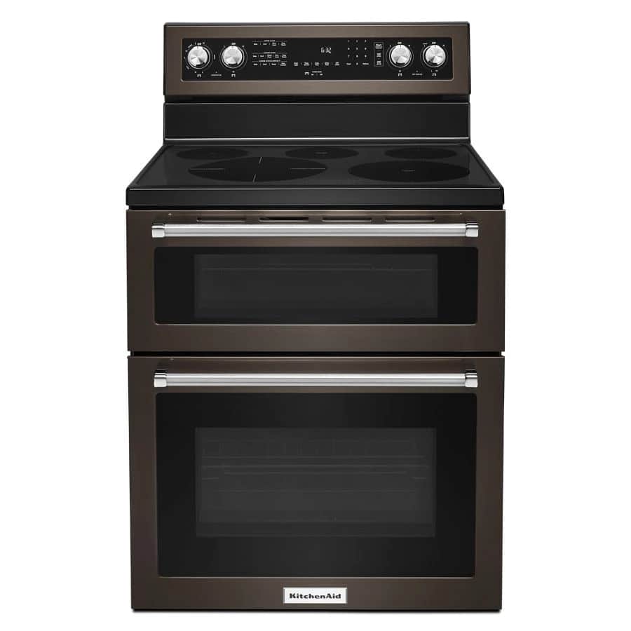 30-Inch 5 Burner Electric Double Oven Convection Range
