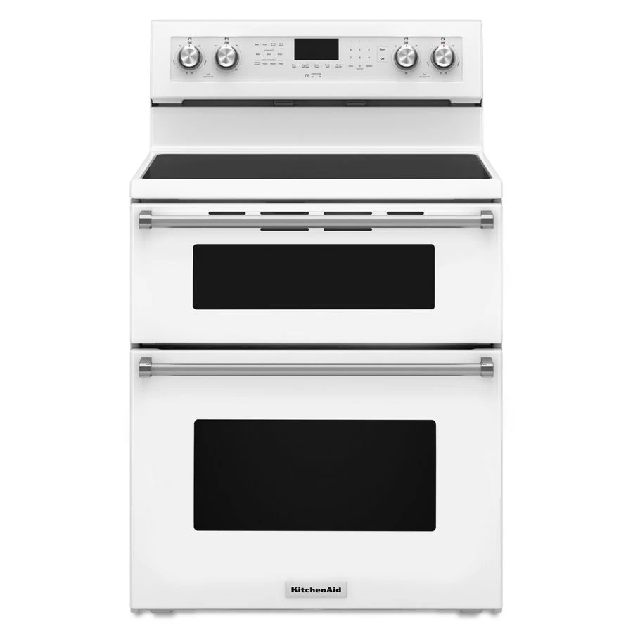 30-Inch 5 Burner Electric Double Oven Convection Range