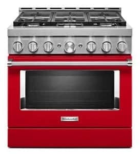 KitchenAid® 36'' Smart Commercial-Style Gas Range with 6 Burners