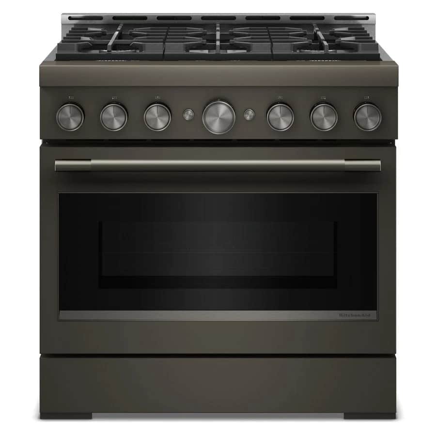 36-Inch 6 Burner Commercial-Style Gas Range with No Preheat Air Fry Mode